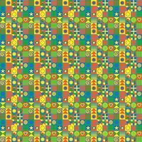 Colorful neo geometric pattern. Grid with color geometrical shapes. Modern abstract background vectorPrint vector