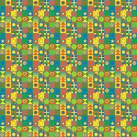 Colorful neo geometric pattern. Grid with color geometrical shapes. Modern abstract background vectorPrint vector