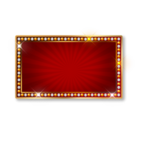 rectangle rétro boite à lumière panneau d'affichage ancien Cadre signe planche png