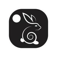 Rabbit vector icon illustration design