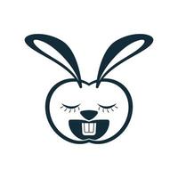 Rabbit vector icon illustration design