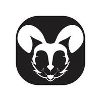 Rabbit vector icon illustration design