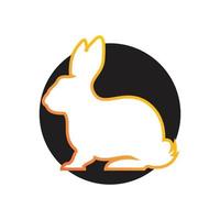 Rabbit vector icon illustration design