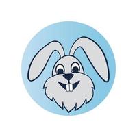 Rabbit vector icon illustration design