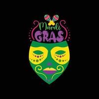 Mardi Gras vector t-shirt design. Mardi Gras t-shirt design. Can be used for Print mugs, sticker designs, greeting cards, posters, bags, and t-shirts
