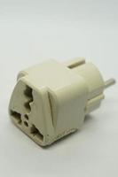 plug adapter with a white background. photo