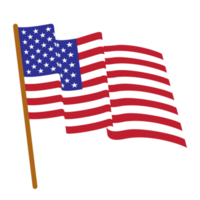 American flowing flag png