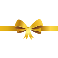 Gold ribbon knot png