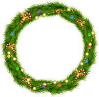 Christmas garland wreath png