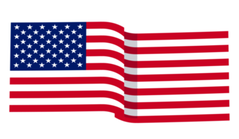 americano fluindo bandeira png