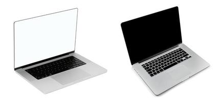 Laptop Mockup with white background photo