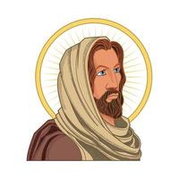 Jesus Christ Portrait Composition vector