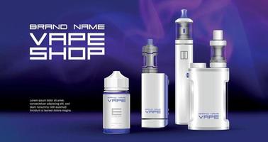 vape tienda anuncio antecedentes vector