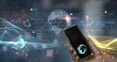 The concept of developing an artificial intelligence system that can interact with humans and be used in the industry 5.0 system. photo