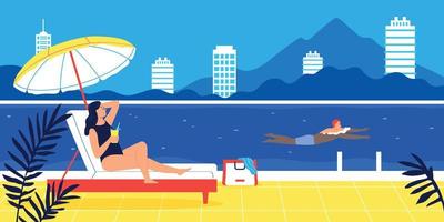 Swimming Pool Illustration vector