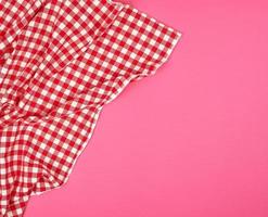 white red checkered kitchen towel photo