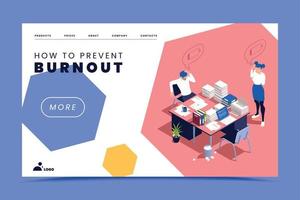 Burnout Syndrome Concept vector