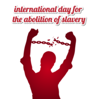 internazionale giorno per il abolizione di schiavitù schiavo png