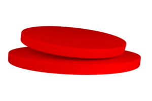 röd Färg podium för produkt png