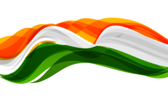 India flowing abstract flag png