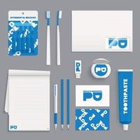 Corporate Identity Realistic Mockup vector