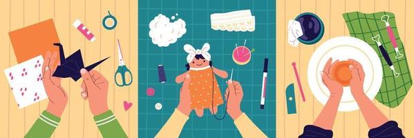 Craft Hobby Set vector