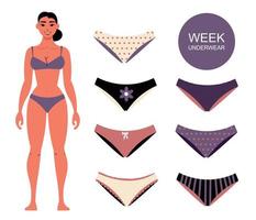 Women Lingerie Set vector