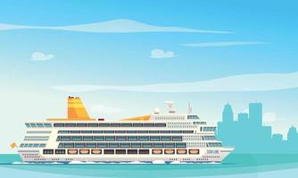 Cruise Ships Background vector