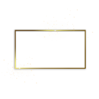 Gold border with sparkles png