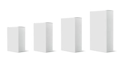 Similar White Boxes Set vector