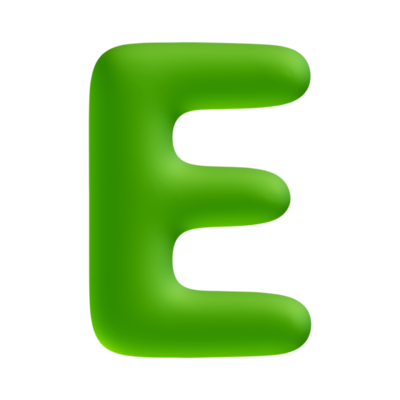 https://static.vecteezy.com/system/resources/thumbnails/019/776/134/small_2x/alphabet-letter-e-green-3d-render-free-png.png