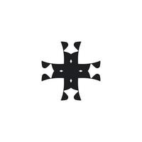 Add button. Add icon. Simple style Christian religion holiday poster background symbol. Cross brand logo design element. Cross t-shirt printing. vector for sticker.