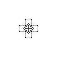 Add button. Add icon. Simple style Christian religion holiday poster background symbol. Cross brand logo design element. Cross t-shirt printing. vector for sticker.