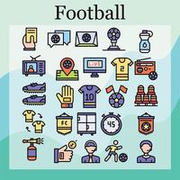 football icon pack for free download vector