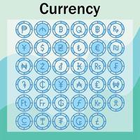 currency icon pack free download vector