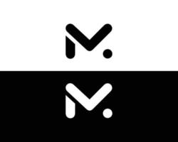 Initials M Logo Design Element Vector Template.