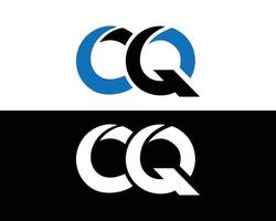 letra cq logo icono diseño vector modelo ilustración.