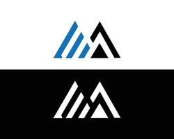 Letter MA Logo Design Monogram Vector Icon Template.