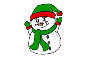 adorable snowman cartoon character png