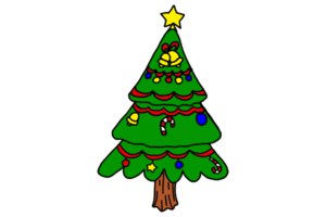 abete albero con Natale a tema decorazioni png