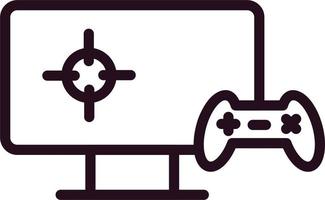 Playing Videogame Vector Icon