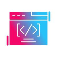 icono de vector de codificación web