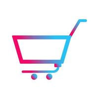 Unique Empty Cart Vector Icon