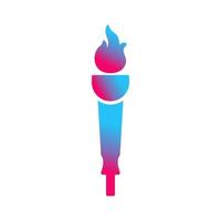 Museum Torch Vector Icon