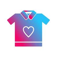 icono de vector de camiseta