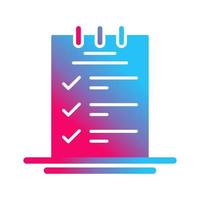 Booking CheckList Vector Icon