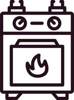 Gas Stove Vector Icon