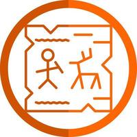 Cave Painting Vector Icon