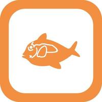 Blue Tang Fish Vector Icon