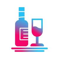 White Wine Vector Icon